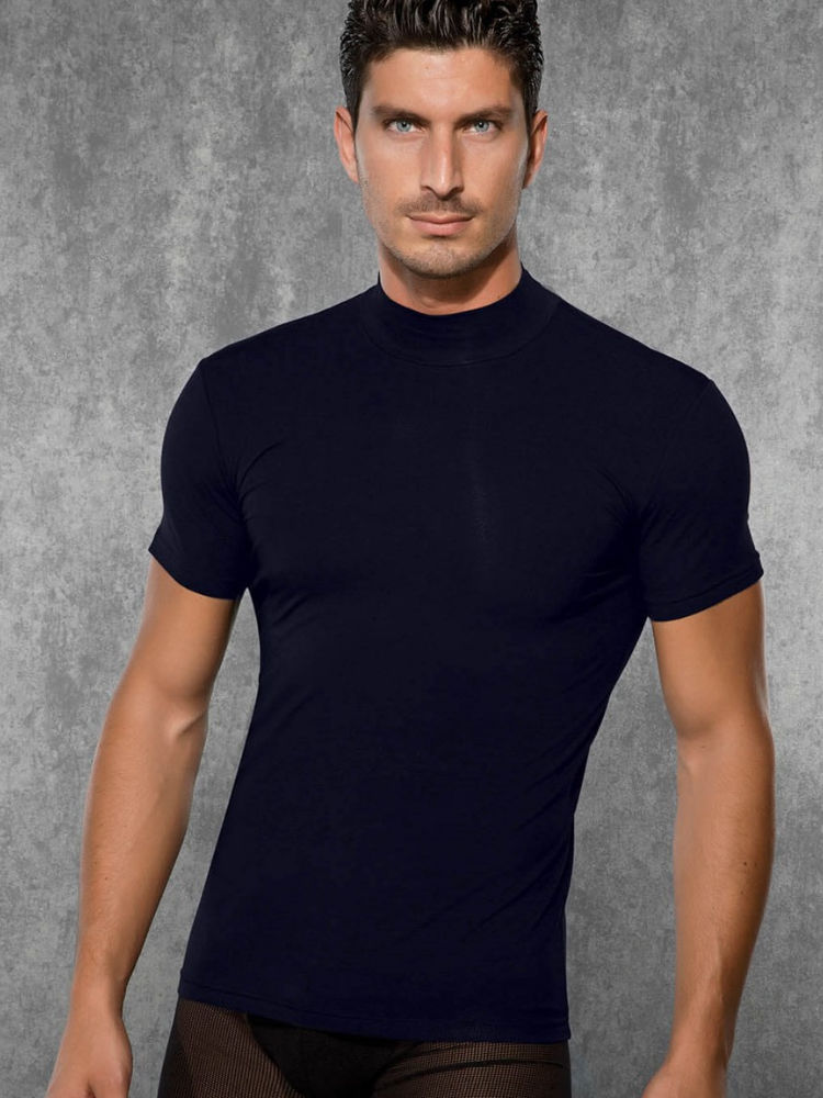 Kilimanjaro garage huis Heren t-shirt met hoge hals kopen? | Shop de mooiste t-shirts voor mannen