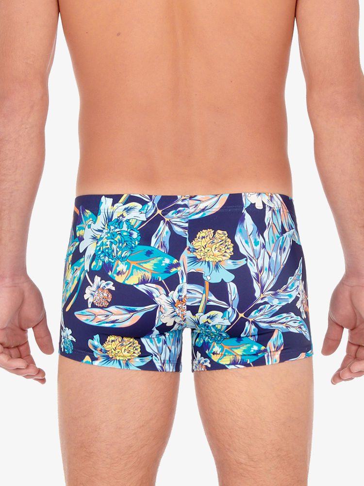 compact seks Matron Hom Swim Shorts Paradisio 405661 Navy Print - BodywearStore