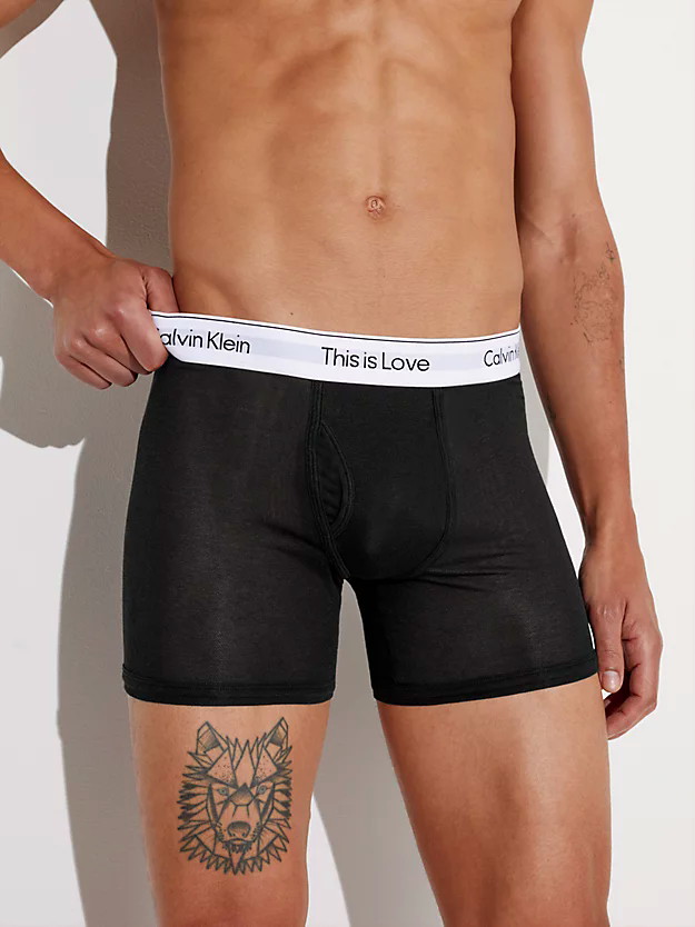 Calvin Klein Men's Size XL Mesh Trunk - Black