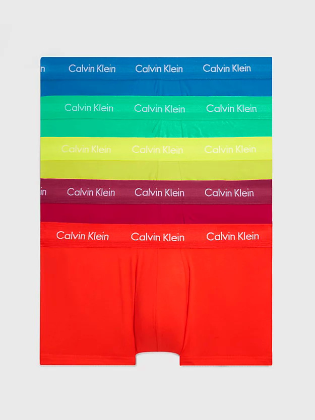 Calvin Klein Pride Cotton Stretch Low Rise Trunk Multi Men's 5 Pack  NB1348910 