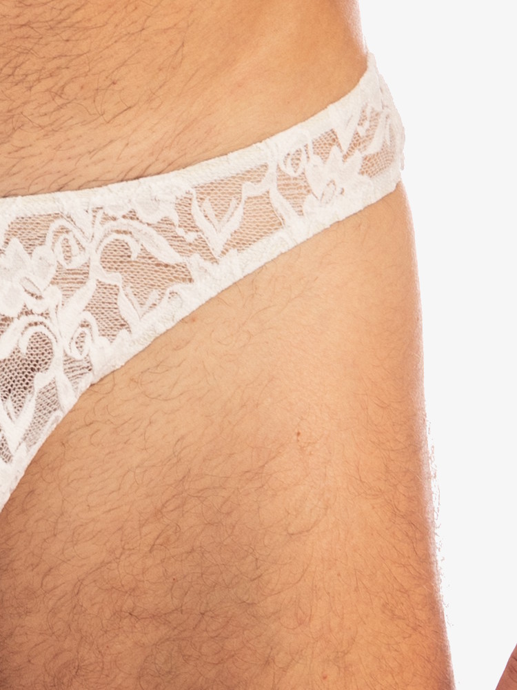 Lhomme Invisible White Lotus Mini Briefs Uw22 1