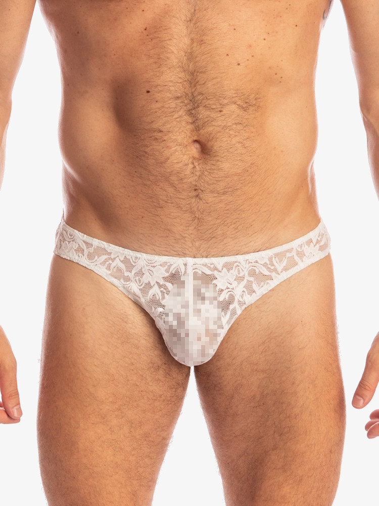 Lhomme Invisible White Lotus Mini Briefs Uw22 2