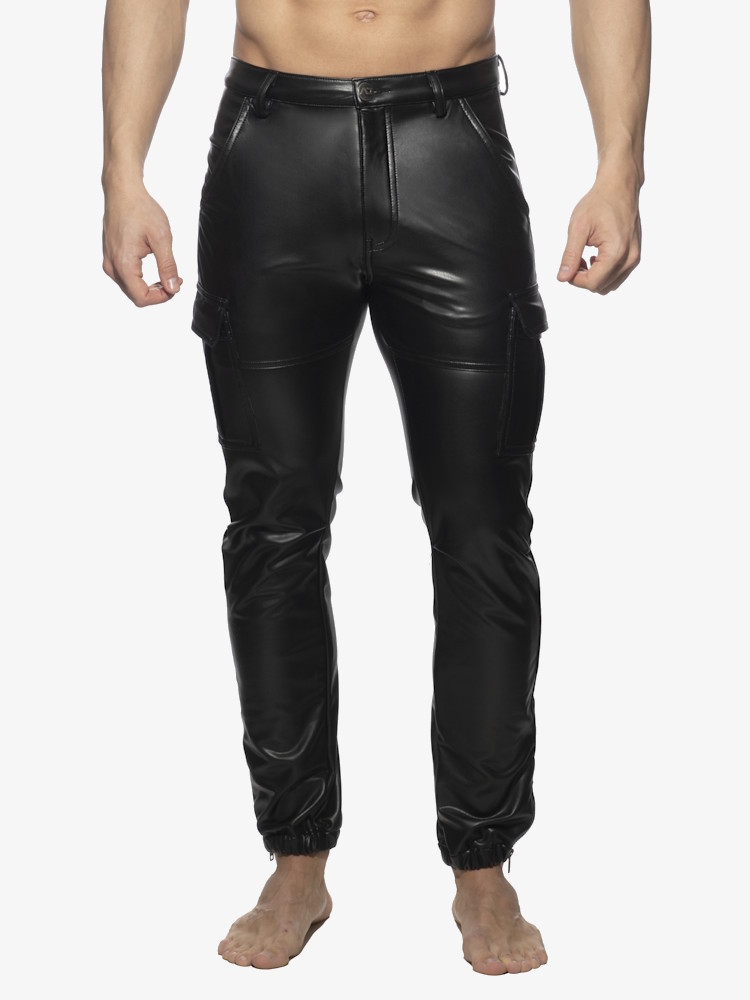 Addicted Fetish Adf195 Rub Cargos Black 2