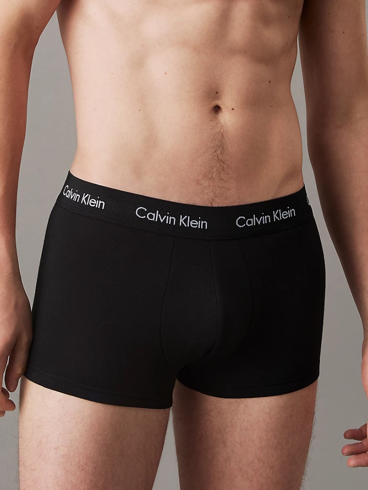 Calvin Klein Low Rise Trunk 3 Pack U2664G QRV B Black 1