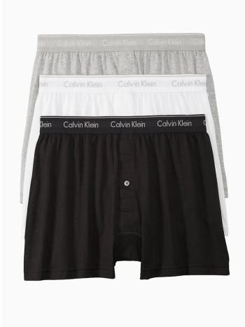 Calvin Klein Cotton Boxer Shorts 3 Pack 000nb4005 Mp1 Black Grey White 1