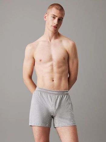 Calvin Klein Cotton Boxer Shorts 3 Pack 000nb4005 Mp1 Black Grey White 4