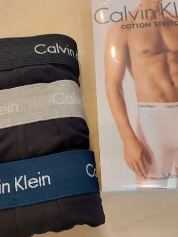 Calvin Klein Cotton Stretch Boxer Brief 3 Pack Nb1770a Qr1 Black 3