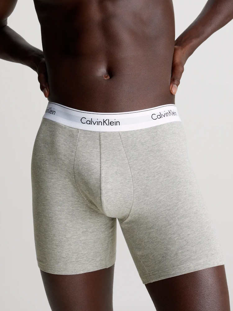 Calvin Klein Modern Cotton Boxer Brief 3 Pack Nb3964a Pss New Navy 1