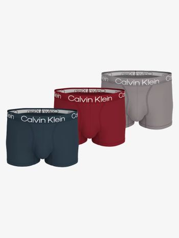 Calvin Klein Modern Structure Trunk 3 Pack 000nb2970a Pzn Navy Stone 5