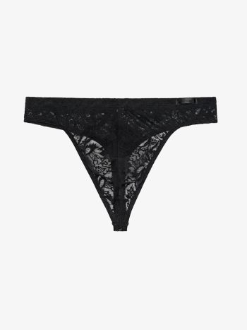 Hom Temptation Free Cut Lace G String 402886 Black 1