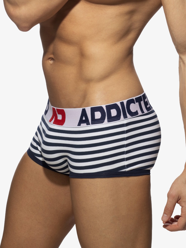 Addicted Ad1277 Seamless Sailor Trunk Navy 3