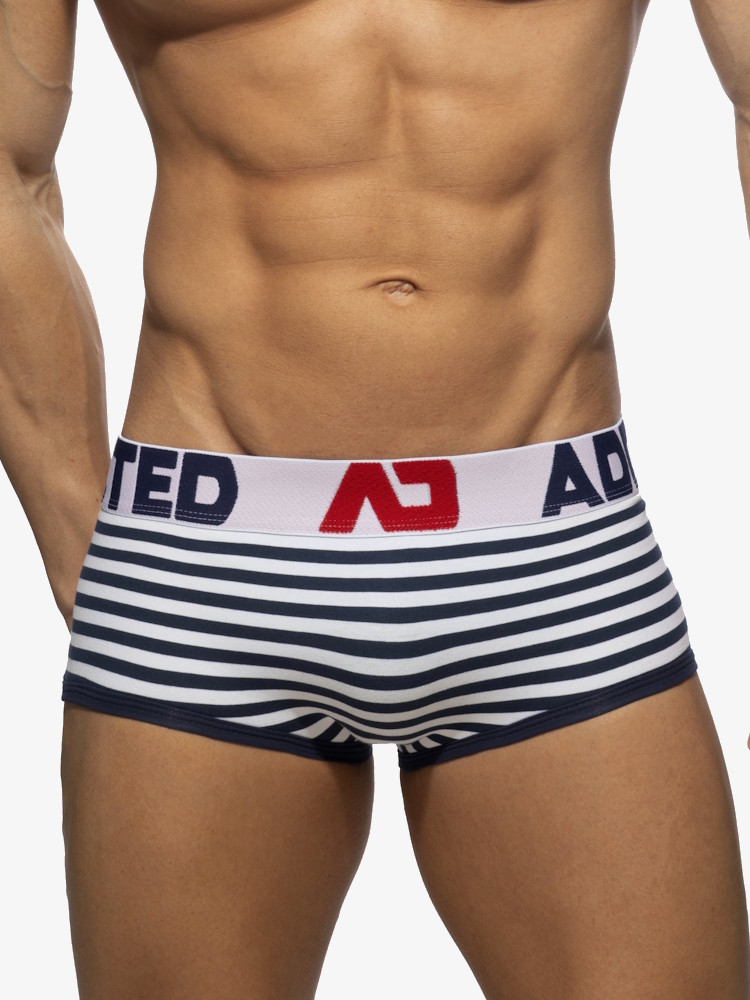 Addicted Ad1277 Seamless Sailor Trunk Navy 4