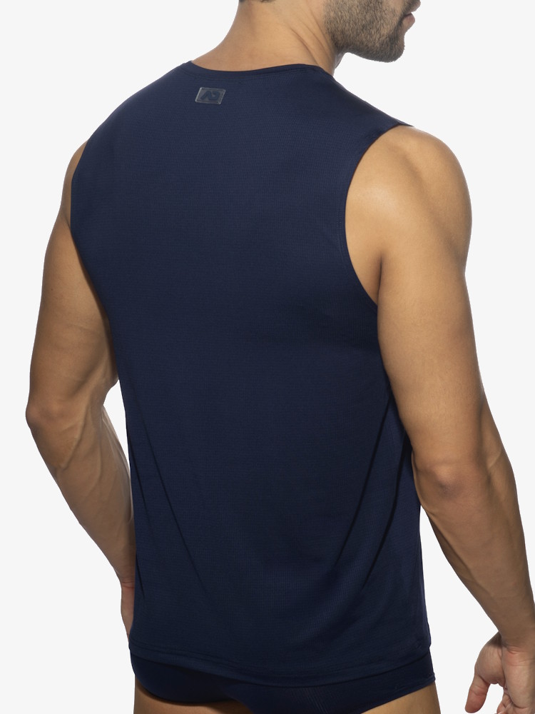 Addicted Ad1328 Veloz Dry Tank Top Navy 2