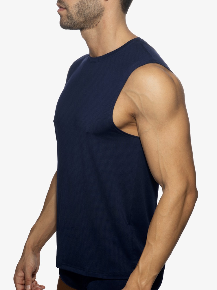 Addicted Ad1328 Veloz Dry Tank Top Navy 3