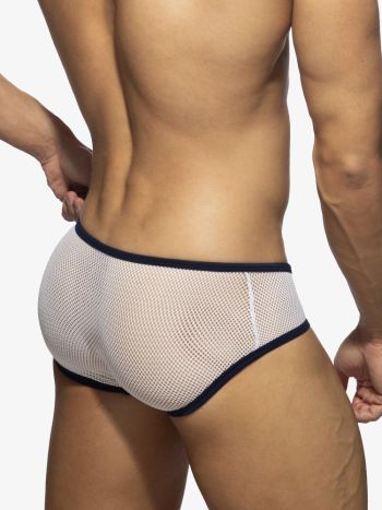 Addicted Ad1335 Fever Mesh Brief White 2