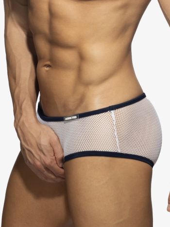 Addicted Ad1335 Fever Mesh Brief White 4