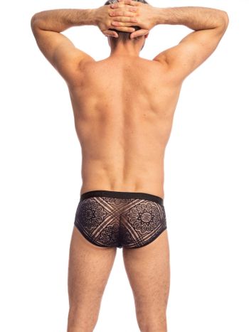 Lhomme Invisible Black Magic Push Up Briefs UW06 3