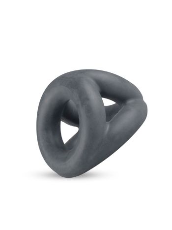 Boners Open Cocksling Triple Cockring BON023 Dark Grey