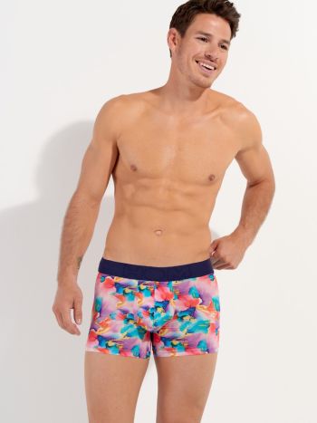 Hom Boxer Briefs Aquaflower 402952 Multicolor Print 2