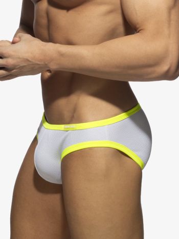 Addicted Ads360 Snow White Neon Bikini Brief Yellow 3