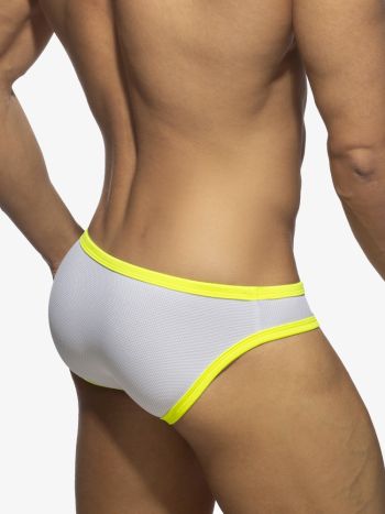 Addicted Ads360 Snow White Neon Bikini Brief Yellow 4